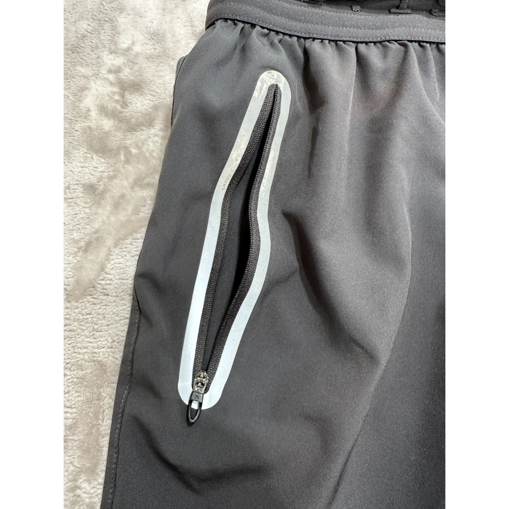 Hinds Running Shorts Mens Size Large Gray Fully Lined Pockets Stretch Waist - Picture 2 of 12